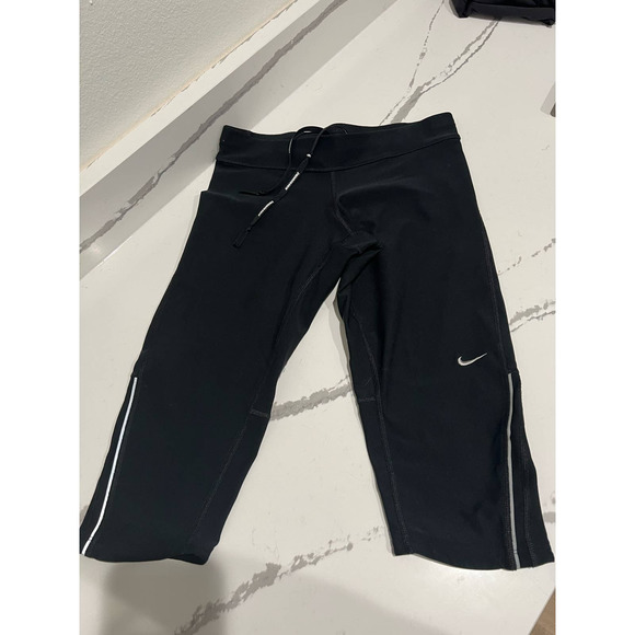 Nike Pants - Nike Dri Fit Mid Rise Women's Cycling Shorts Black Size Small 15" inseam